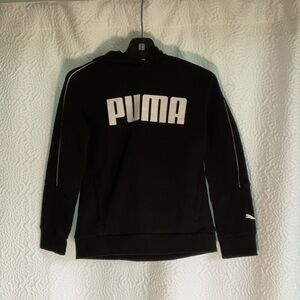Puma Black Hoodie for Kids fuzzy